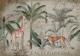 Giraffes Journey Collage Art