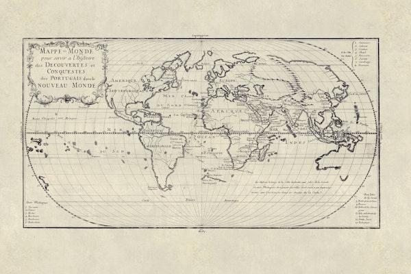 Ancient French World Map