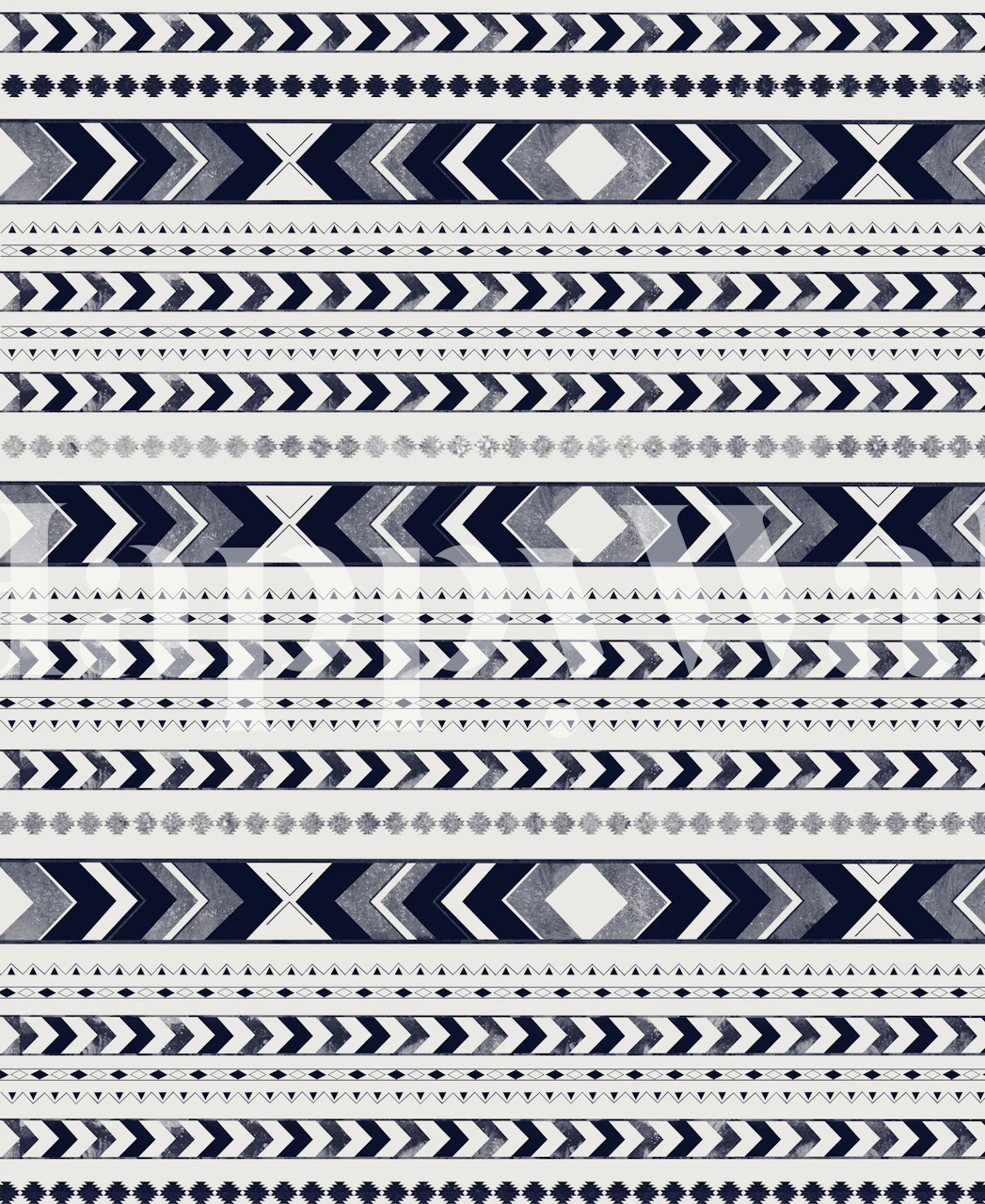 Tribal Arrow Boho Pattern behang in een kamer