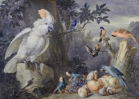 Vintage Birds Still Life 2 tapeta