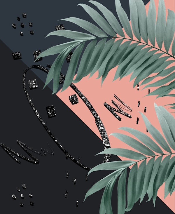 Night Palms Glitter Glam 3