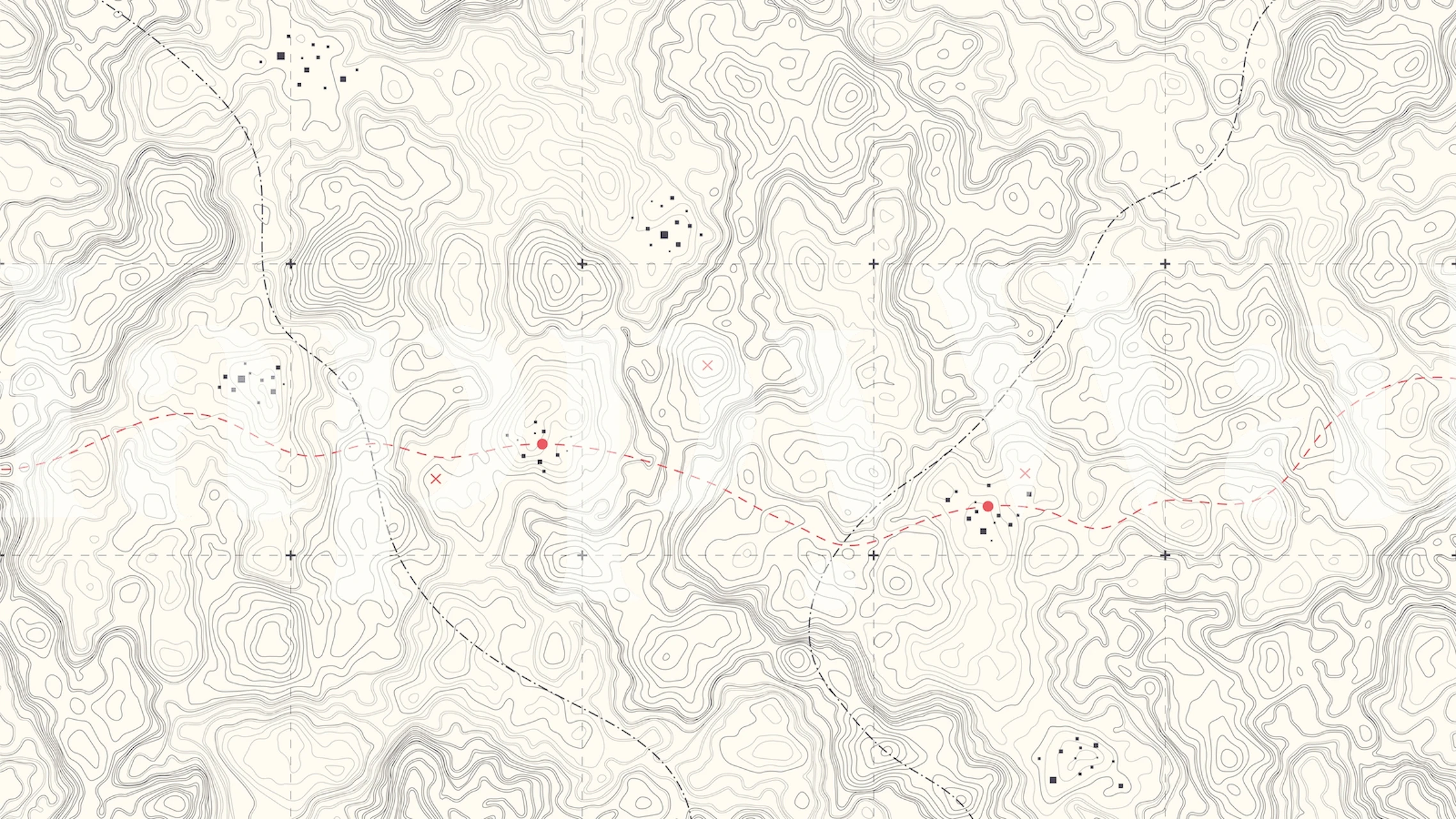 papel tapiz Topographic vintage map en una habitación