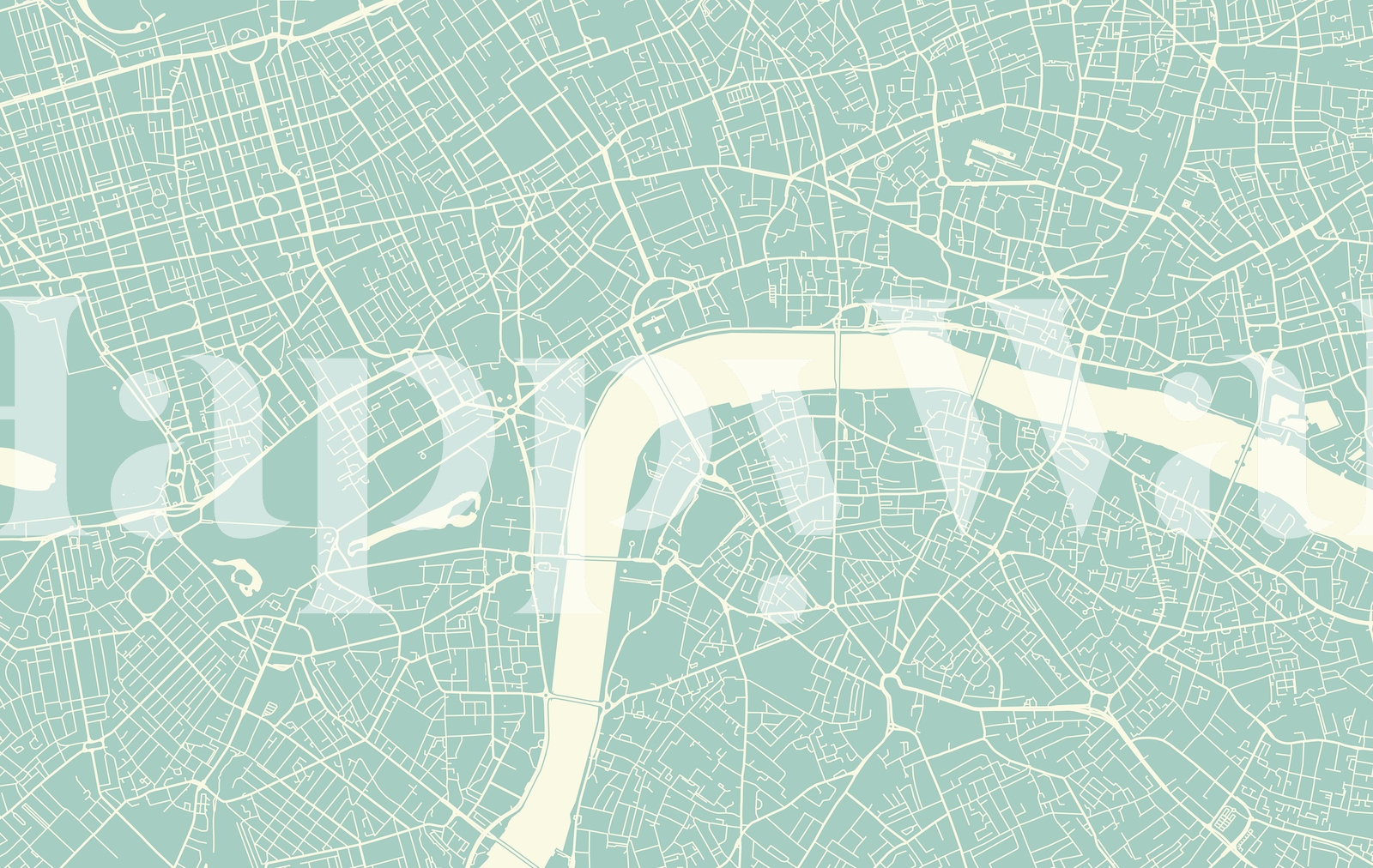 London Map Wallpaper Modern | HappyWall