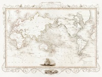 Antique World Map tapeta