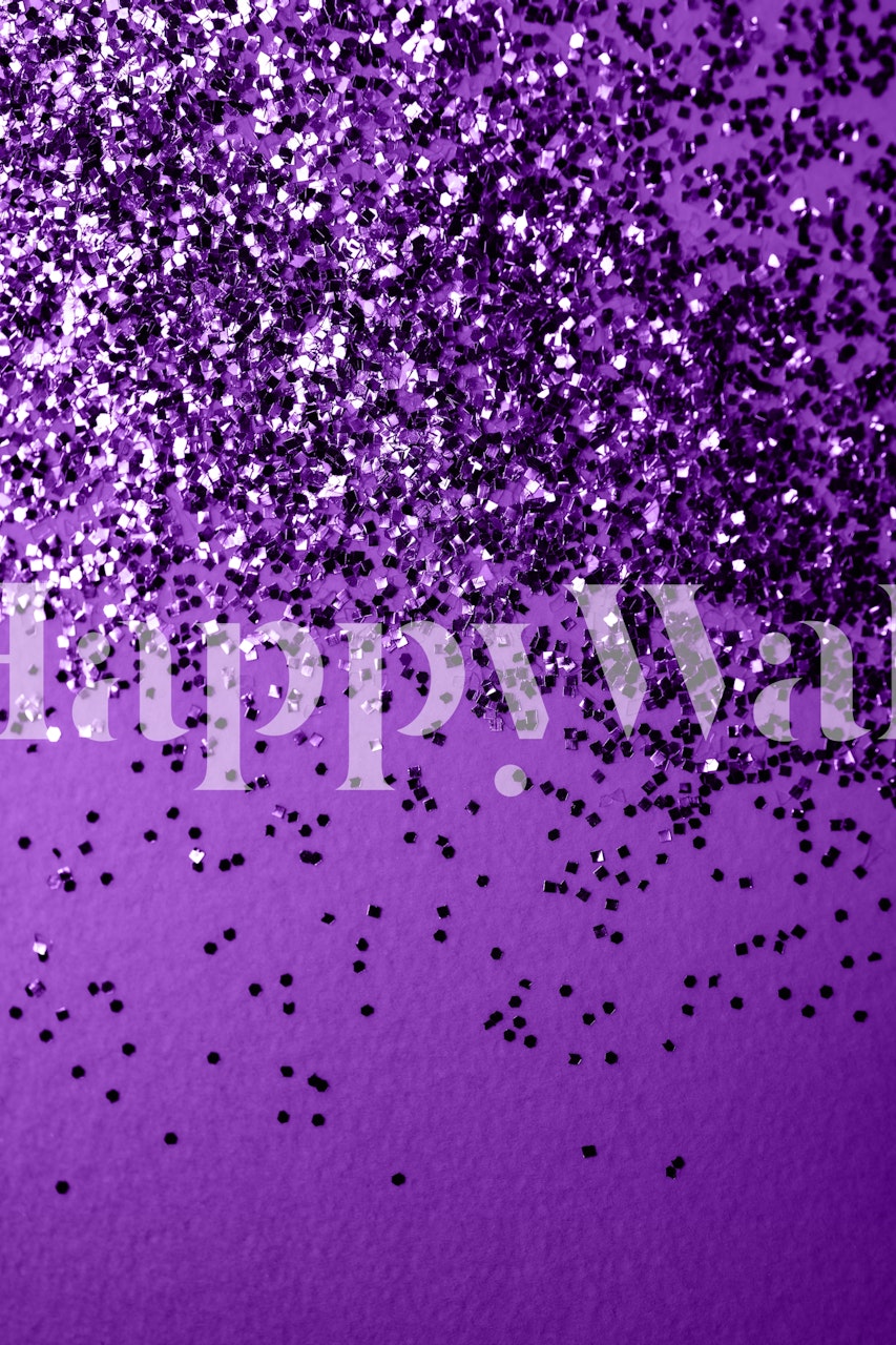 Purple Glitter Tapet Vist I Et Rum