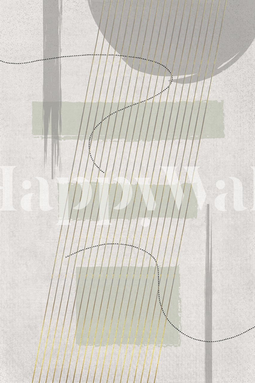 Papel pintado Boho Style en una habitación moderna