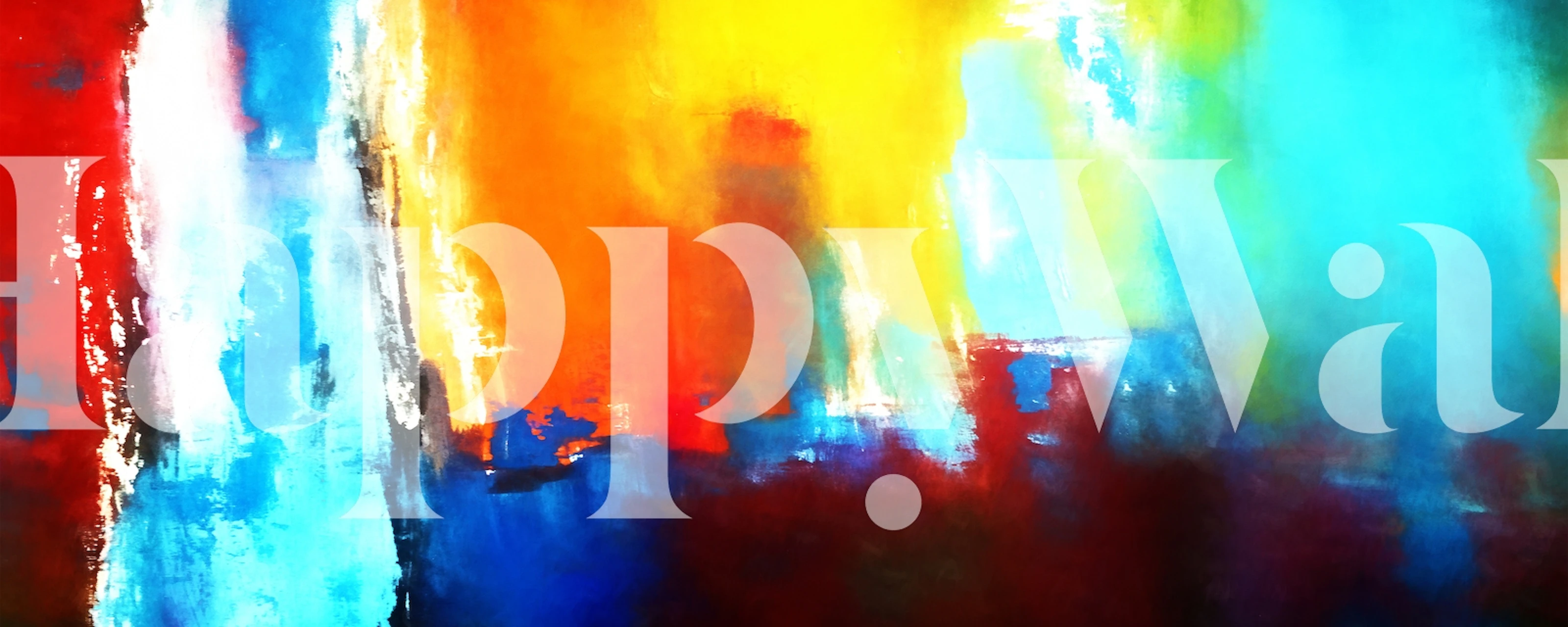 Cityscape 4 wallpaper in a colorful room