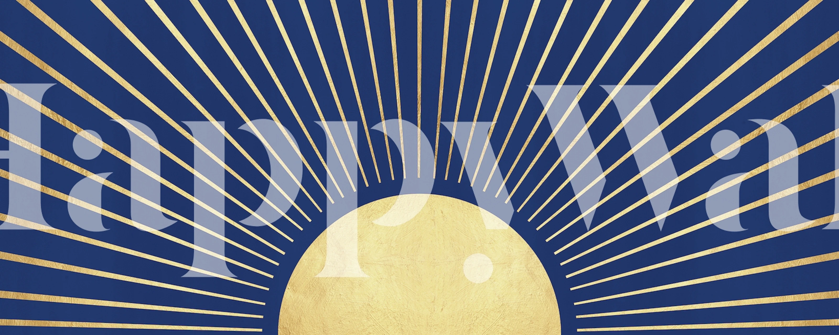 Carta da parati Golden Moon 2 esposta in una stanza