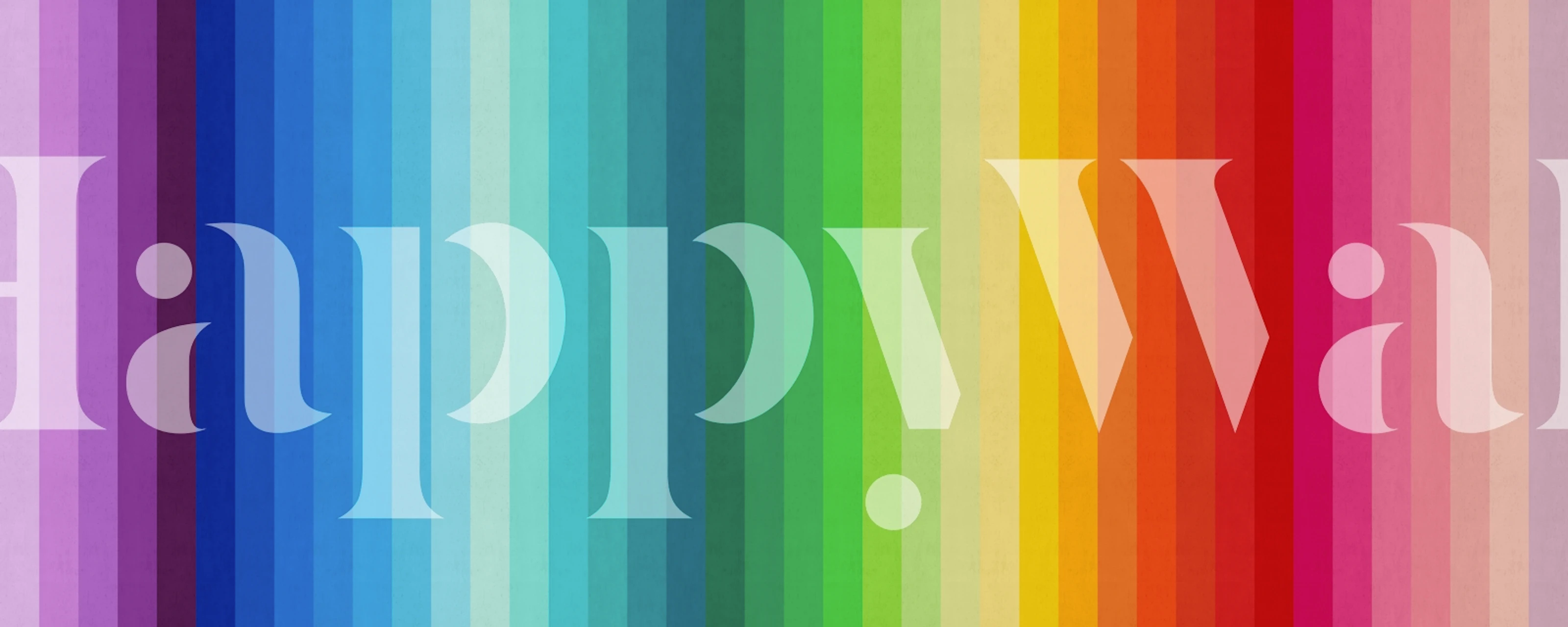 Carta da parati Colorful gradient in una stanza