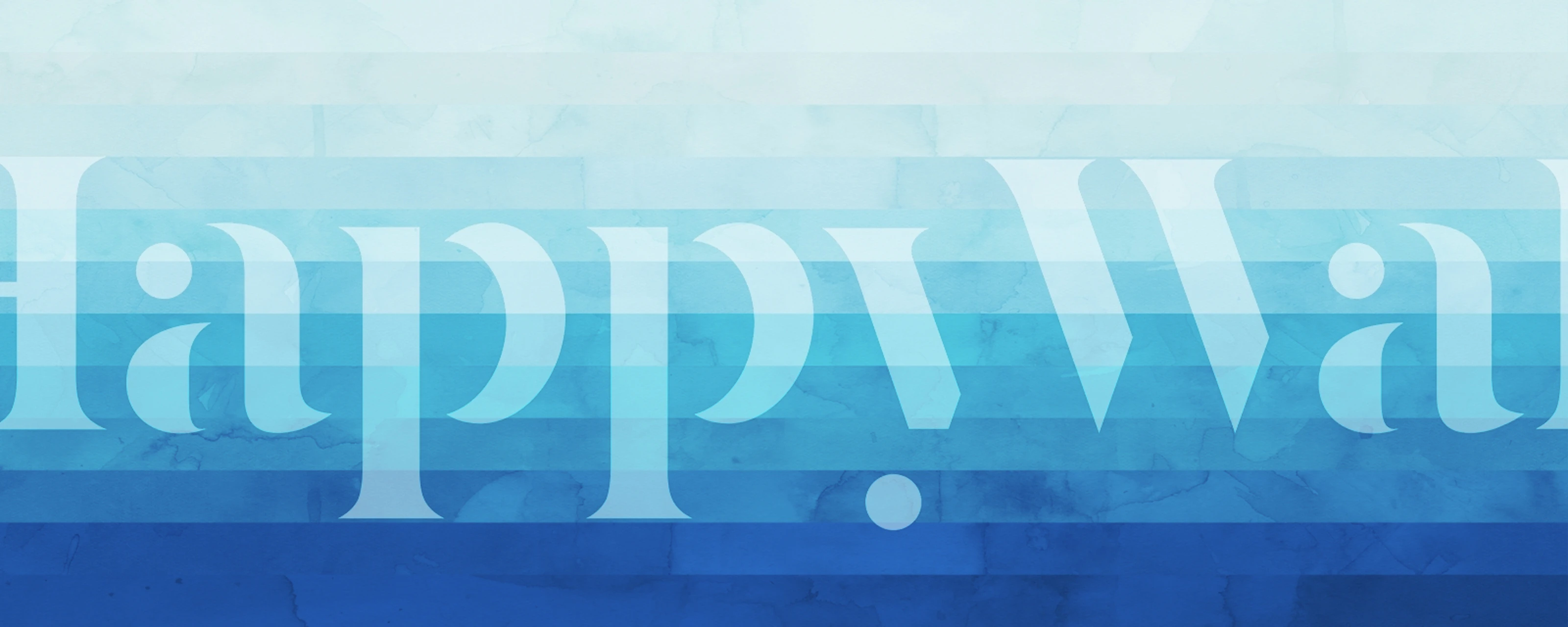 Abstract gradient blue wall mural resembling a peaceful sky