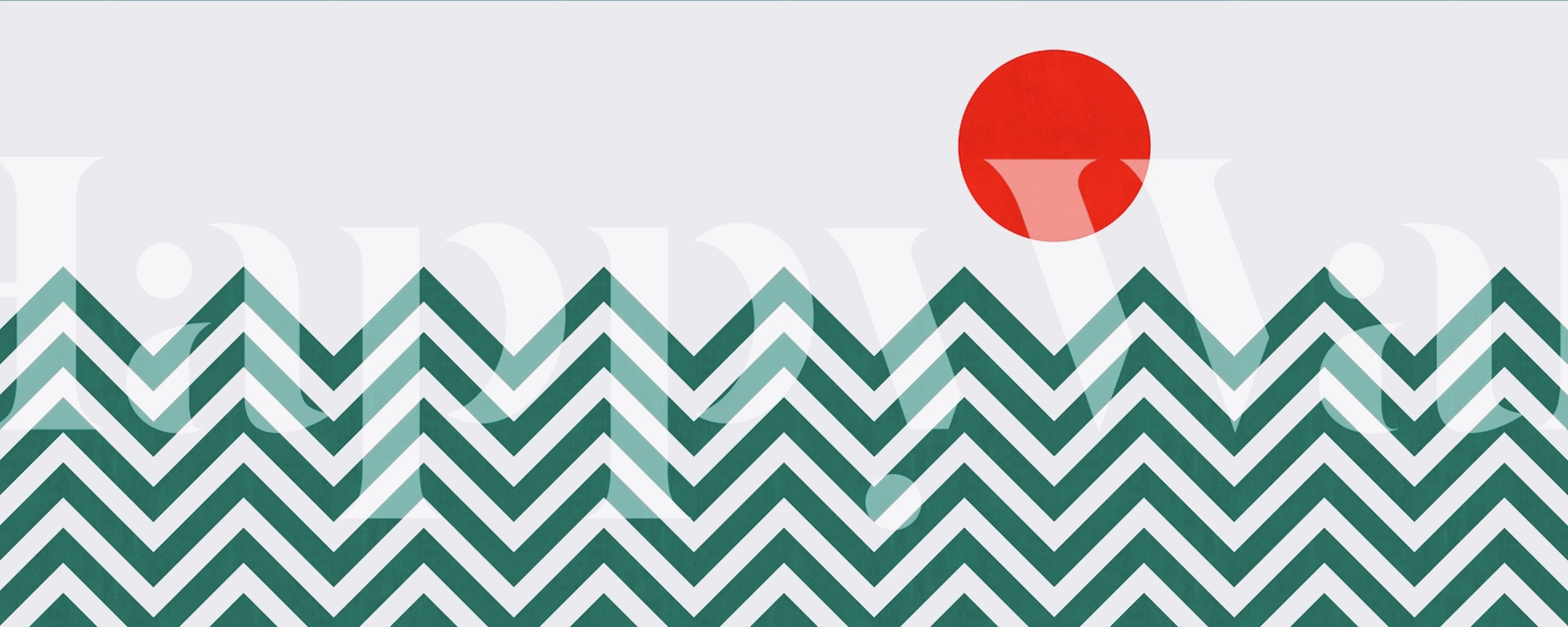 Chevron fashion 04 wallpaper displayed in a room