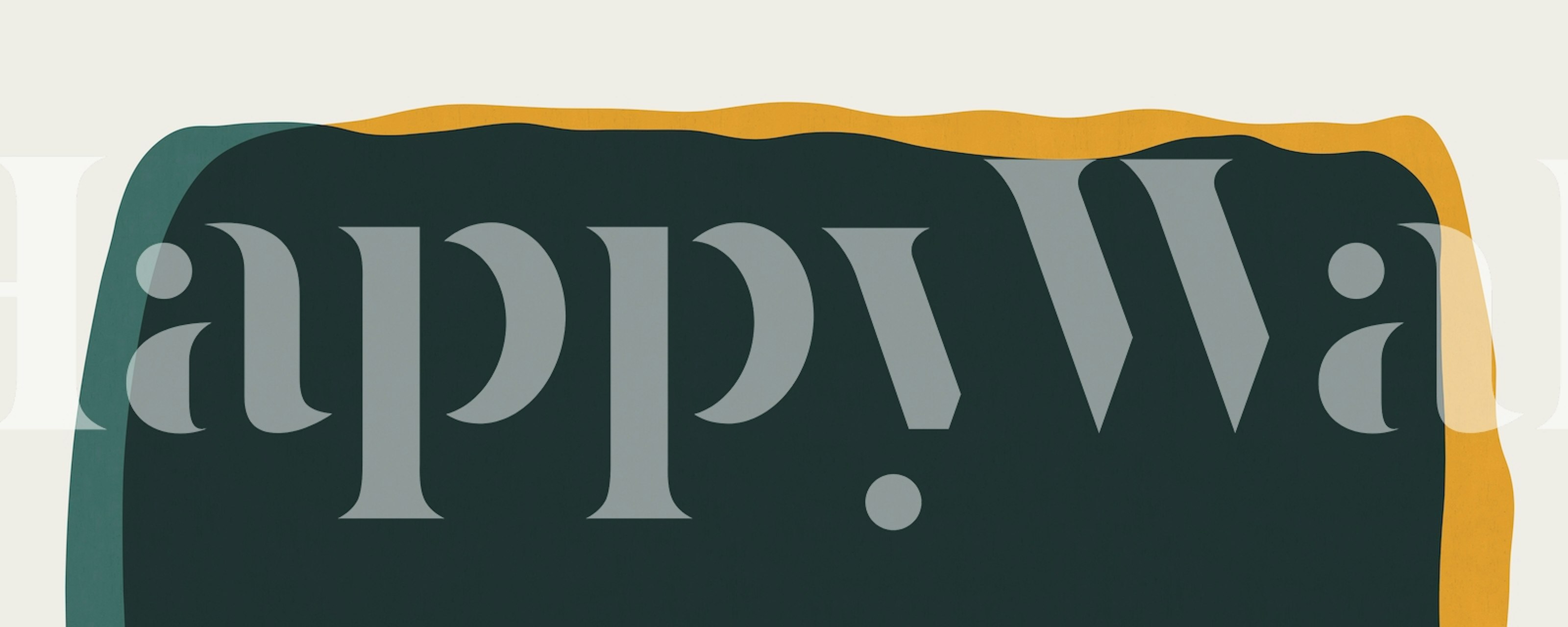 Abstract expressionist watercolor wall mural with a blend of vibrant colors.