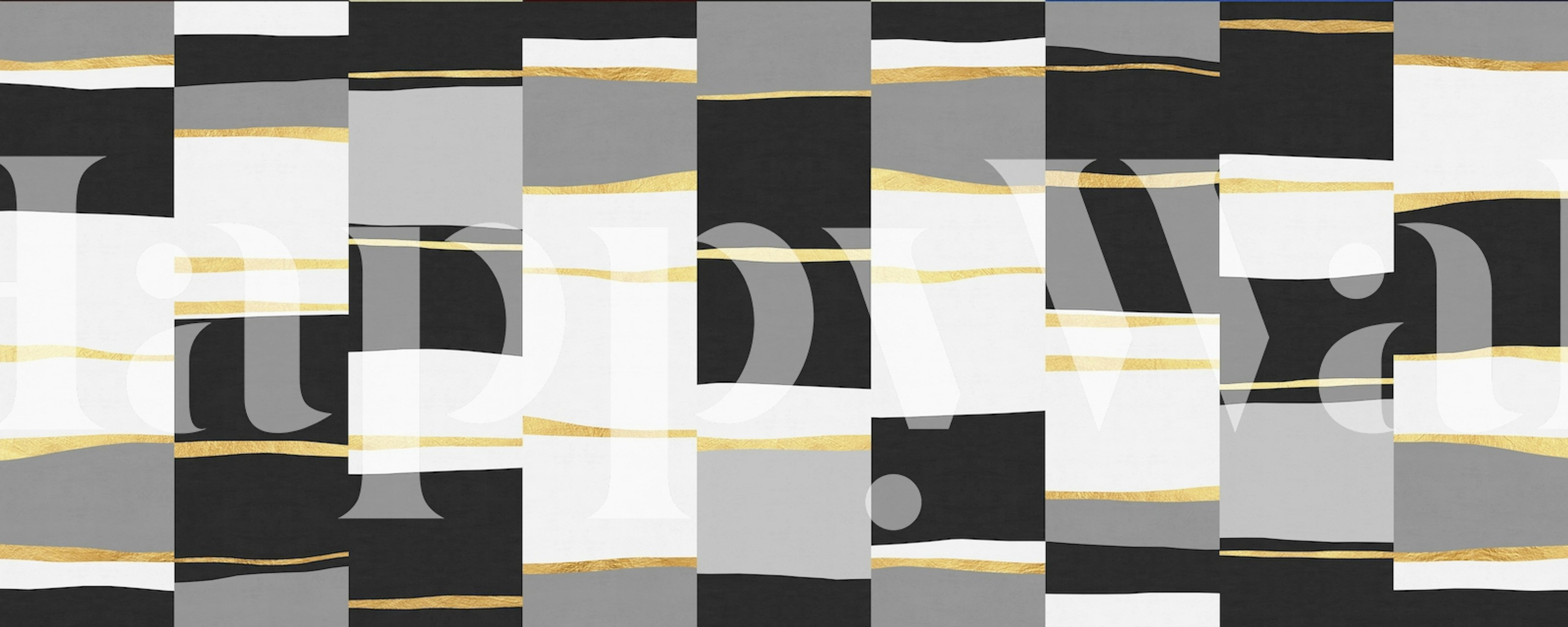 Abstract gray and gold wallpaper design