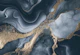 Fancy Faux Marble Blue Grey