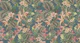 Tropical jungle birds & flowers azure