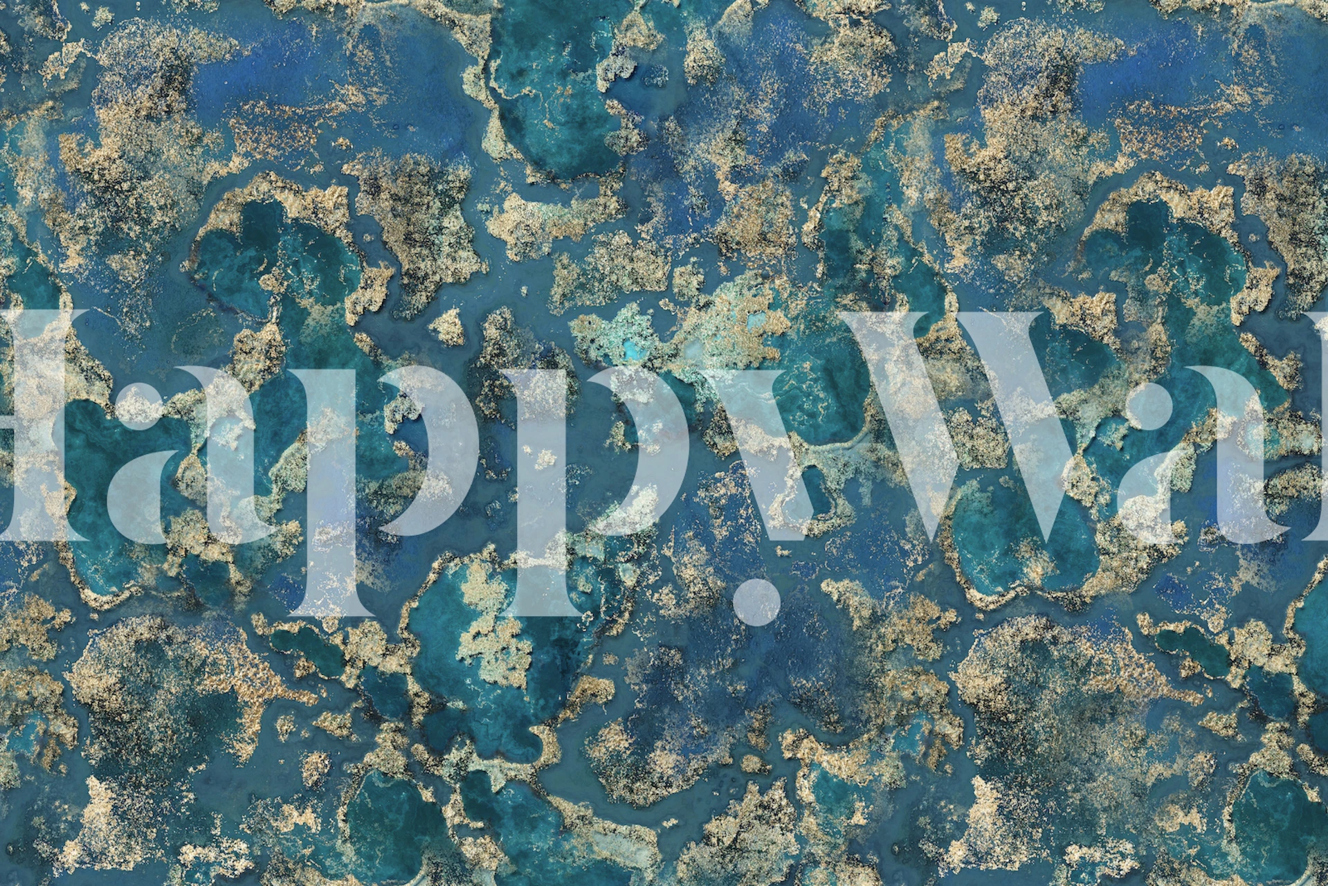 Mineral stone texture wallpaper in a room