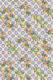 Mediterranean Blue tiles and citrus fruit pattern