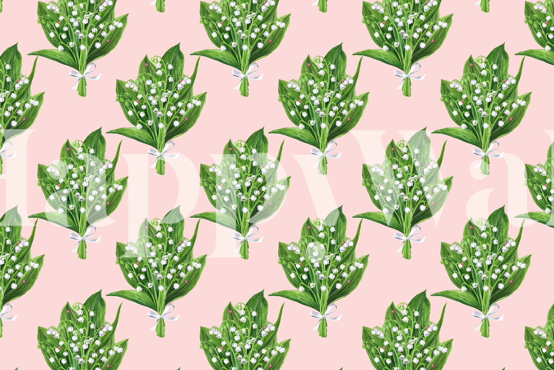 Bouquet of lilly 2 Tapete in einem Zimmer