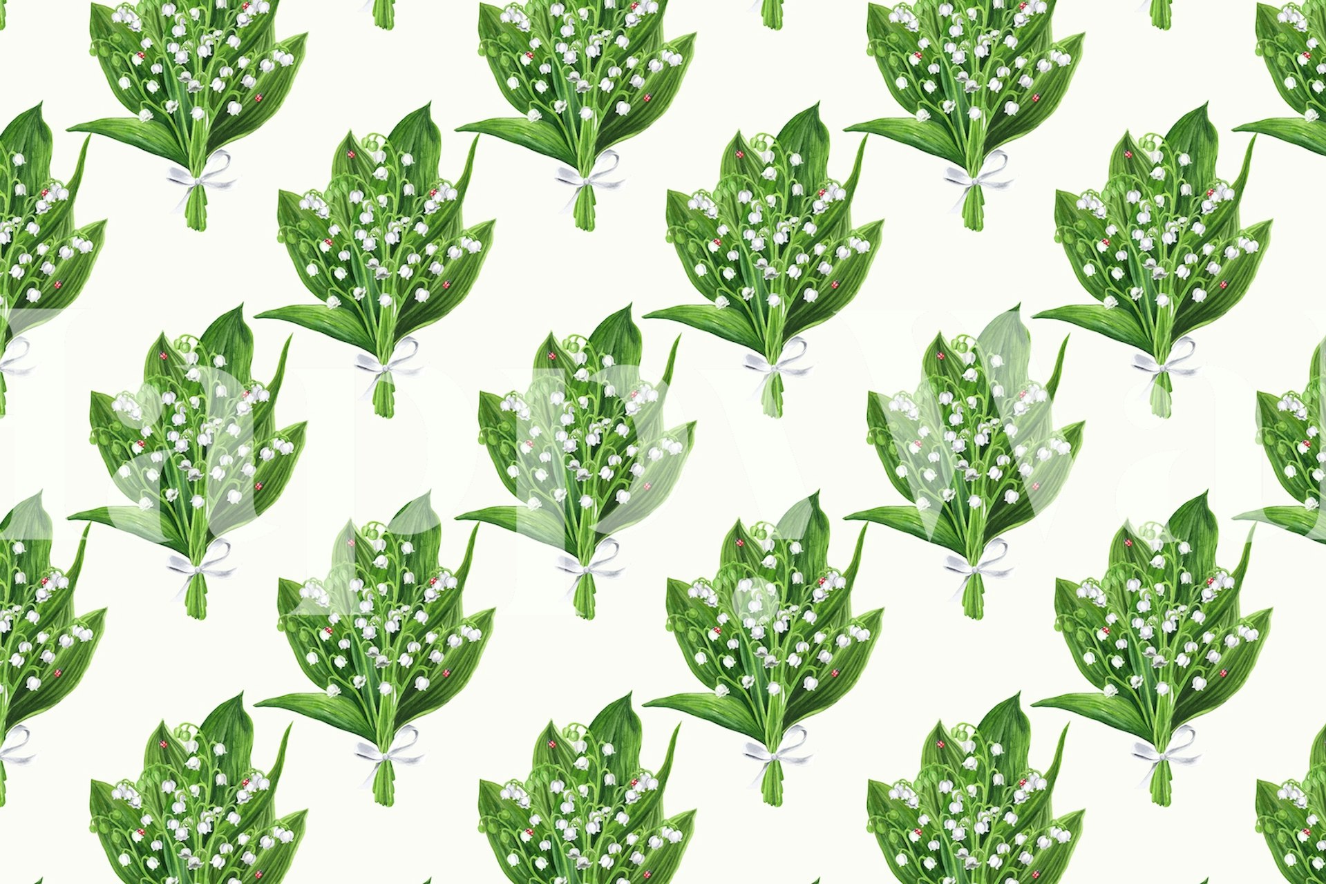 Bouquet of Lilly 3 wallpaper in a room