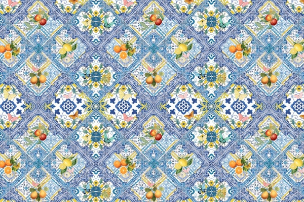 Mediterranean tiles and citrus fruit II