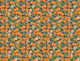 Fruits - Oranges on Blue