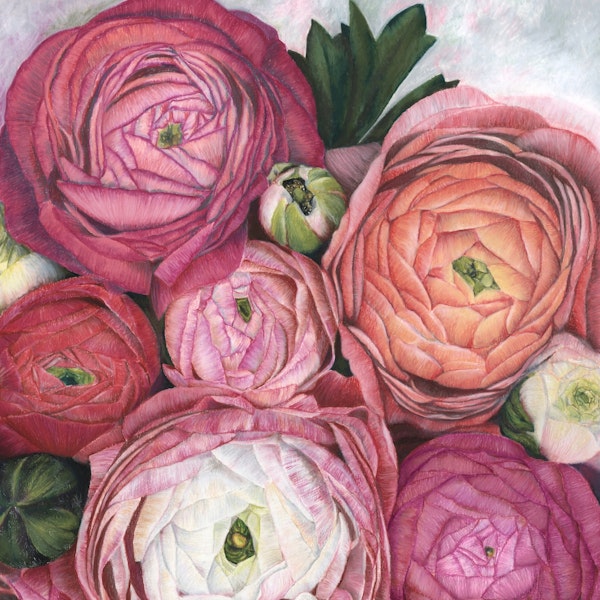 Arleth warm pink bouquet