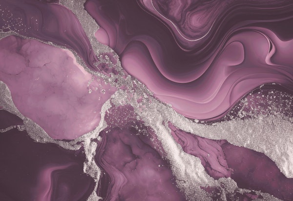 Fancy Faux Marble Dusty Pink