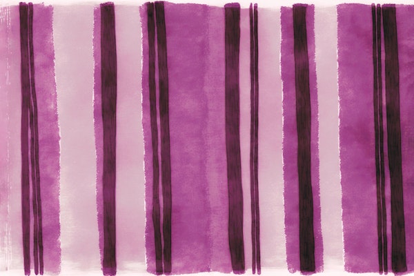 Fuchsia Pink Watercolor Stripe
