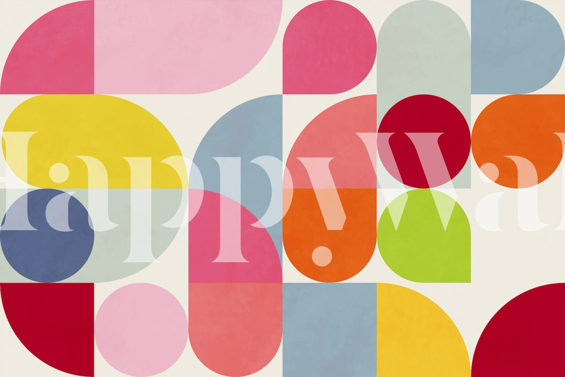 Mid mod geometric design de papier peint