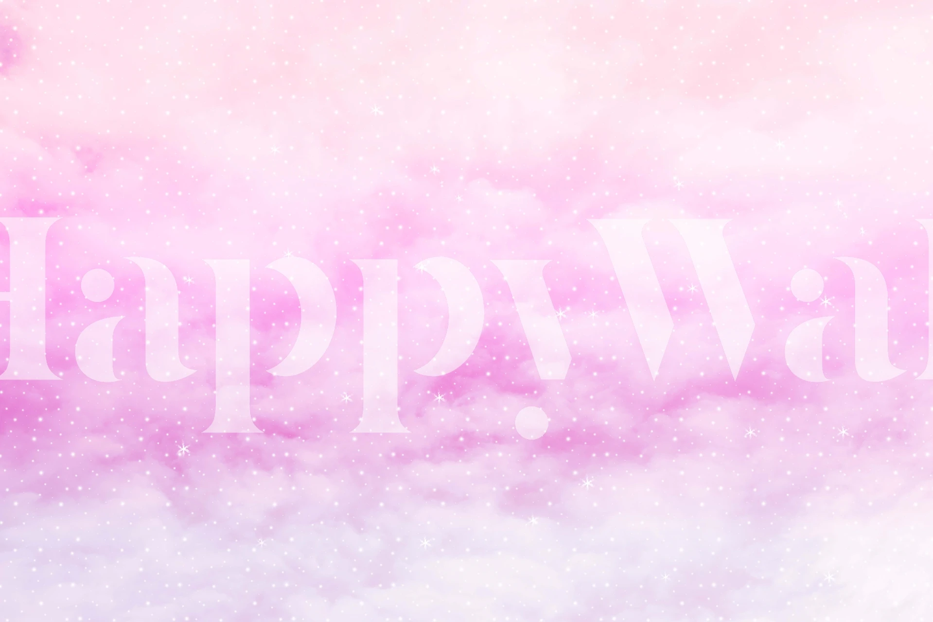 fotomural vinílico de parede nebulosa rosa pastel e lilás