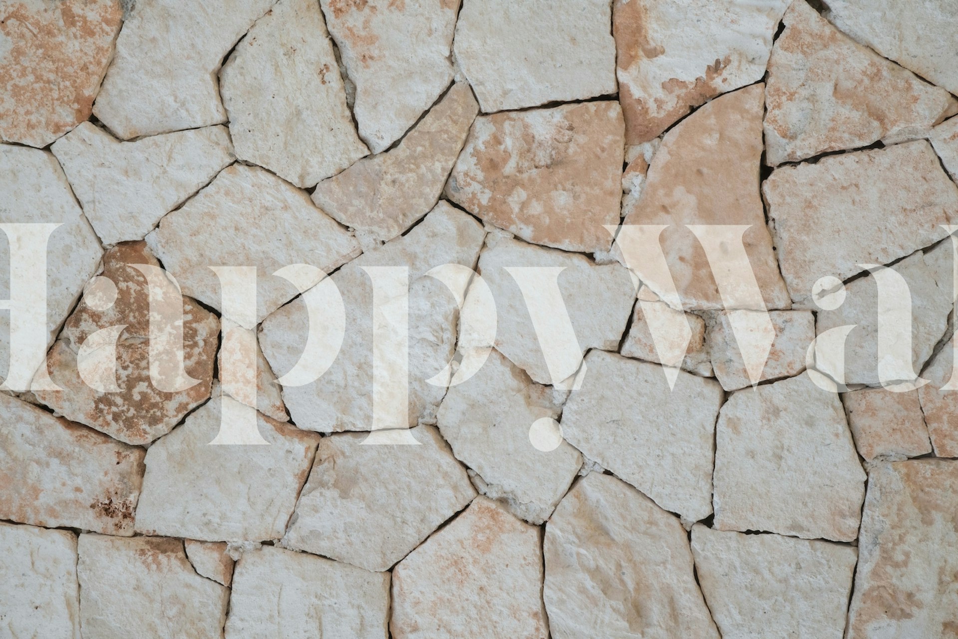 Tapeta Geo Stone Wall v pokoji