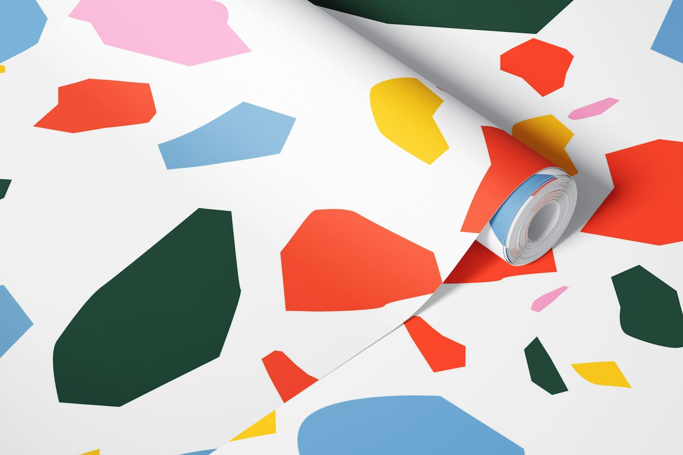 Happy terrazzo pattern wallpaper roll