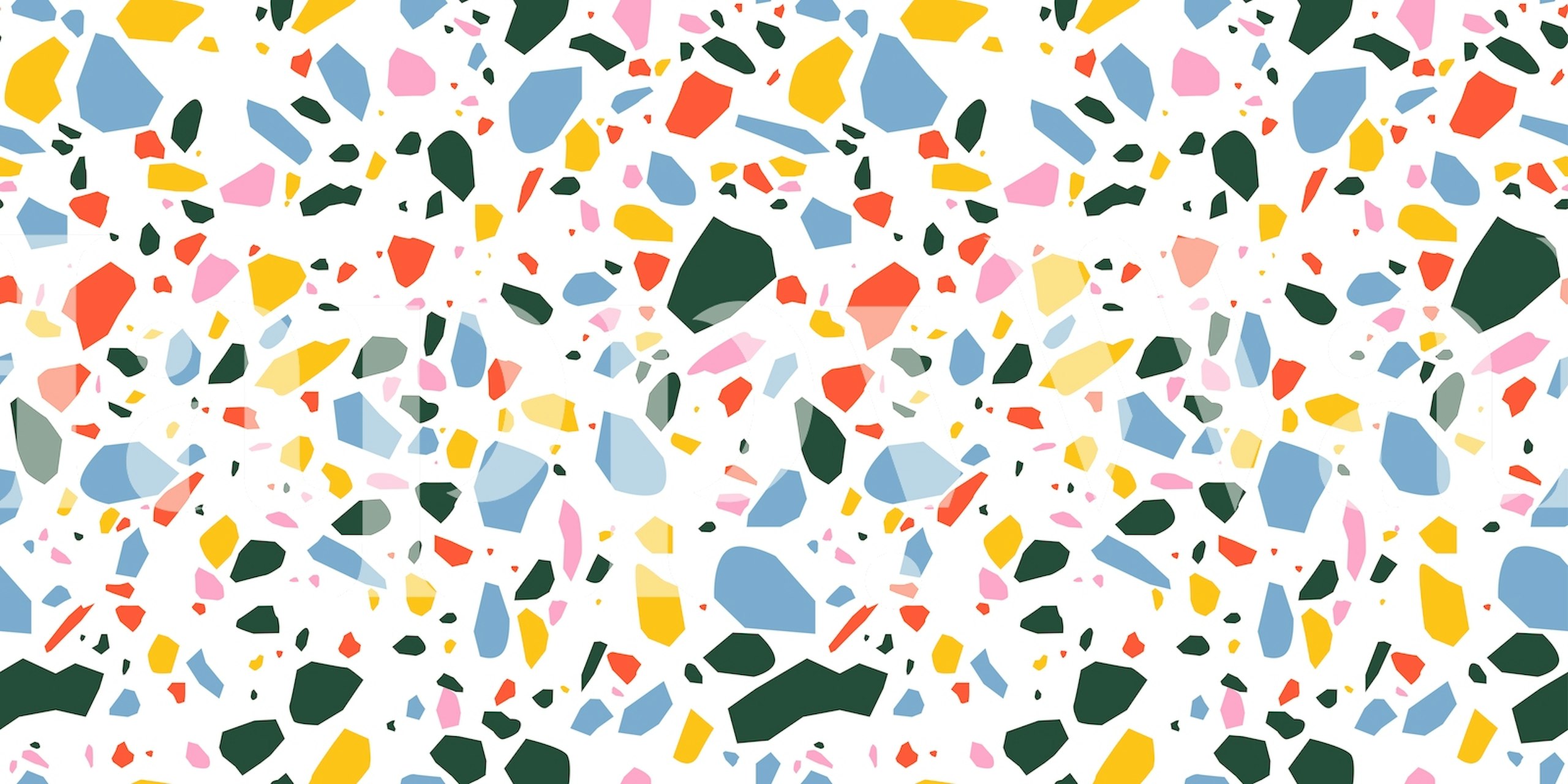 Χαρούμενος τοίχος terrazzo μοτίβο σε ένα δωμάτιο