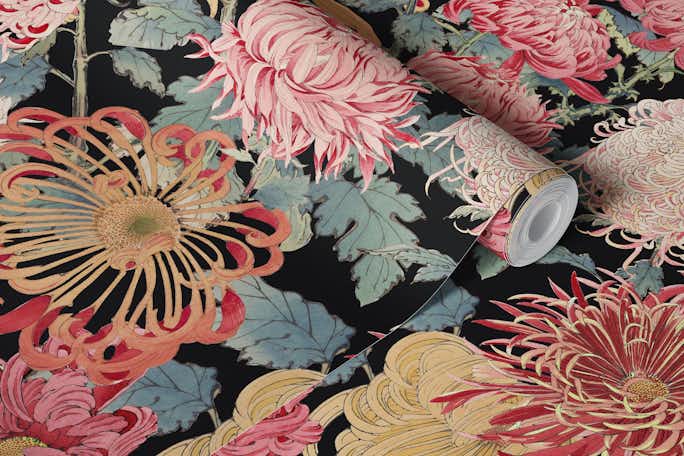 Oriental Style Flowerswallpaper roll