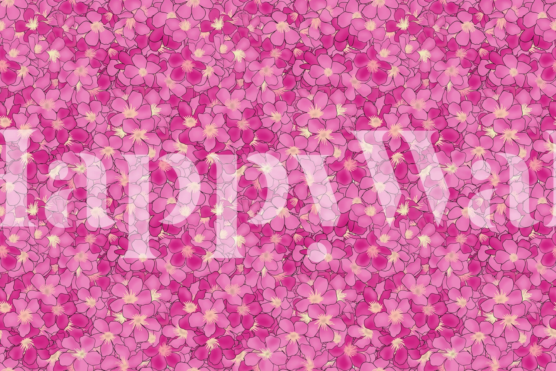 Vaaleanpunaisten oleanterikukkien rypäle muodostaa kauniin kukkakuvion