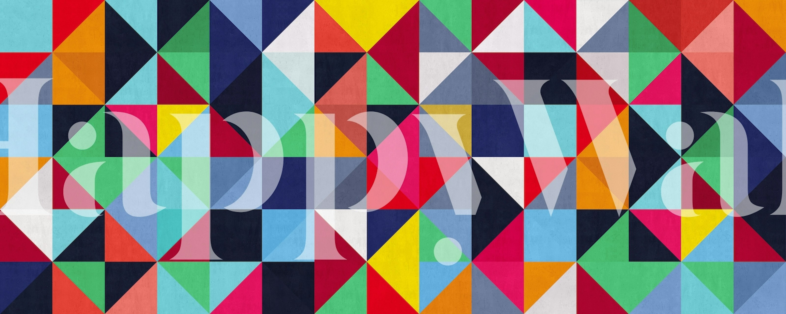 Geometrisch Colorful pattern 02 Behang