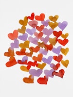 Melting hearts retro ταπετσαρία