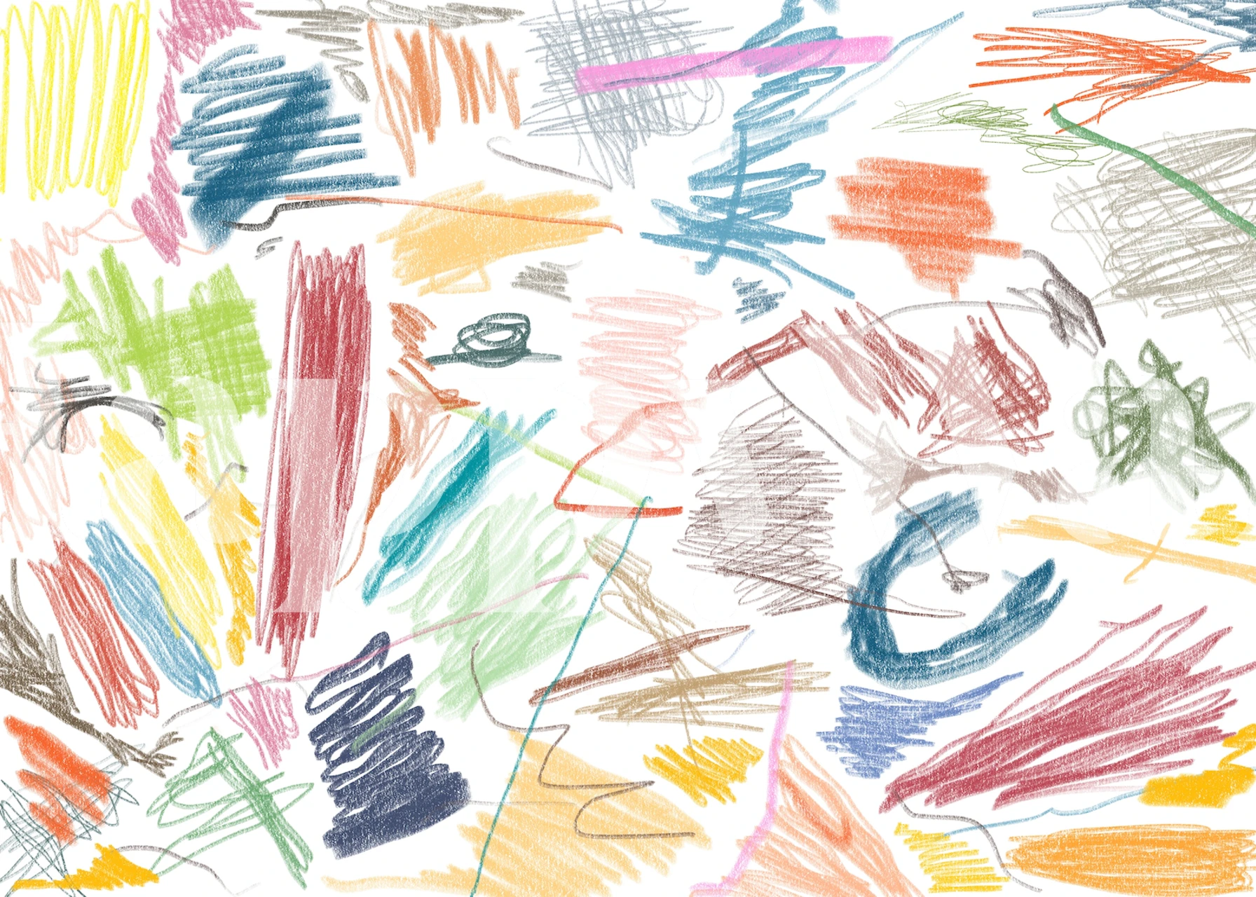Colorful abstract scribble design with vibrant strokes wallpaper
