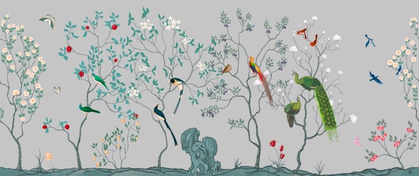 Chinoiserie vintage floral