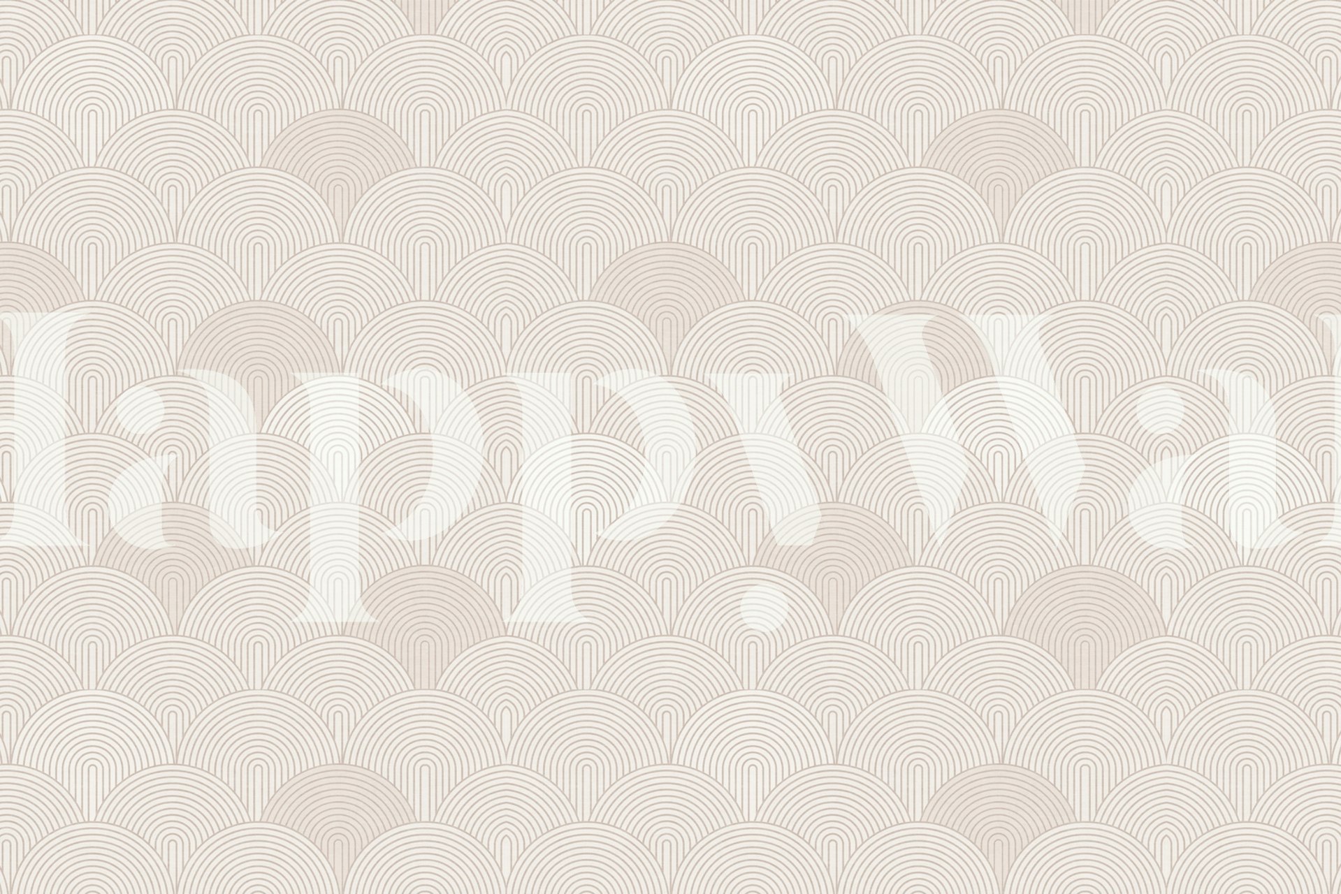 Boho Geo Buer Beige tapet med subtile geometriske mønstre