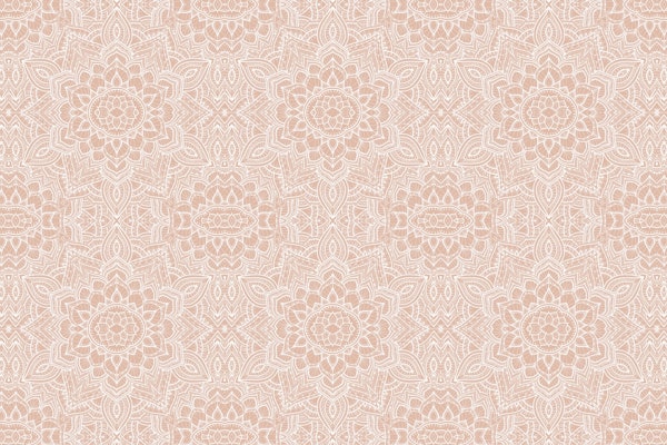 Boho Geo Mandala apricot