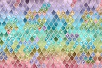 Mermaid Glitter Scales 1a ταπετσαρία