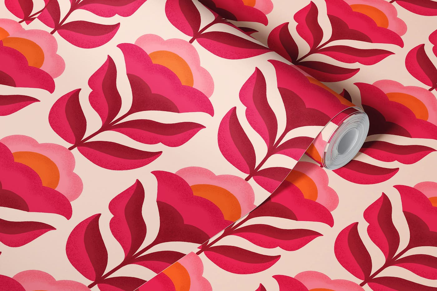 Retro Floral Pattern 2 wallpaper roll