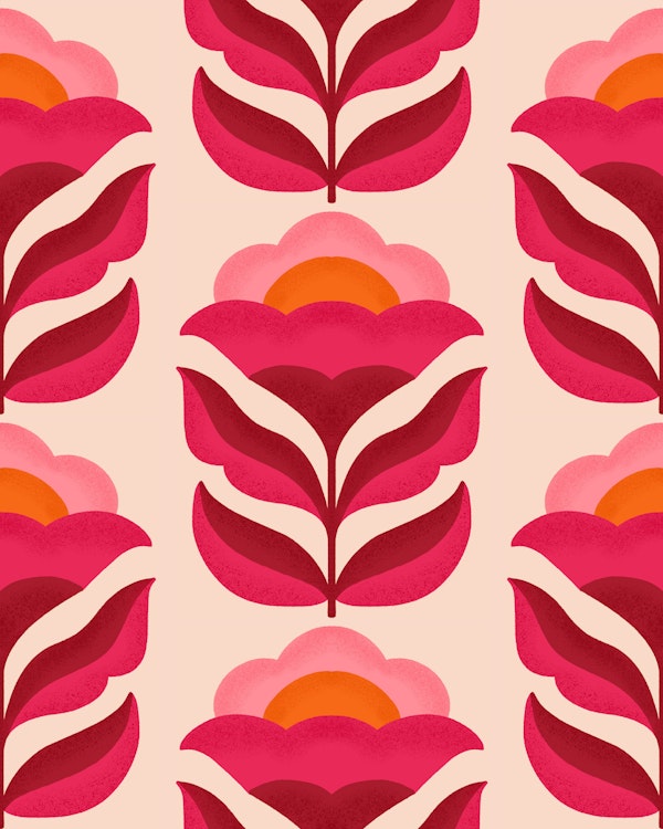 Retro Floral Pattern 2