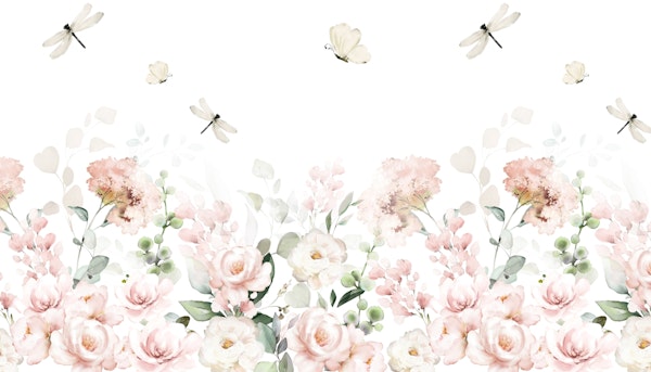 Pastel Peonies Spring Garden