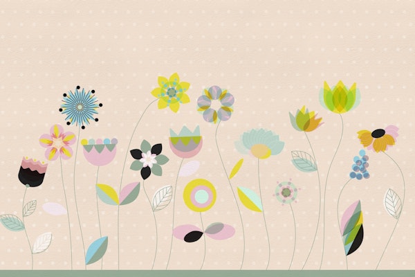 mid century floral spring