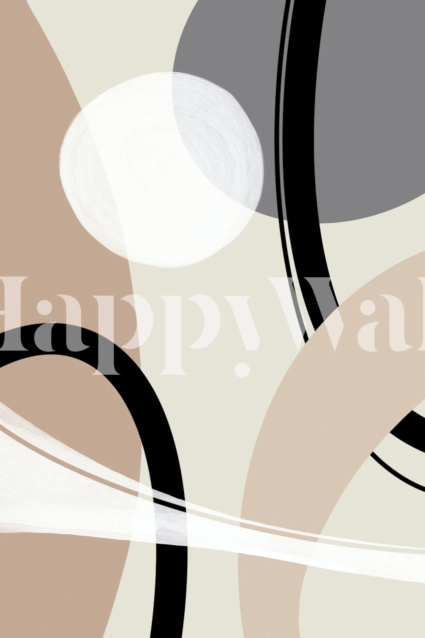 Boho Style no 5 - Bridges wallpaper in a room