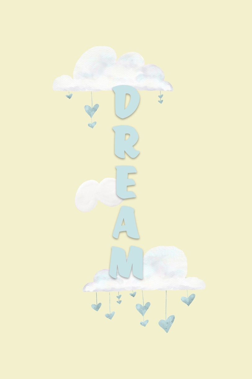 Dream yellow and turquoise wallpaper Happywall