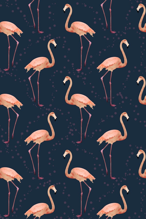 The Flamingo Dance navy