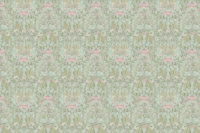 Morris victorian florals and leaves - mint tapeet